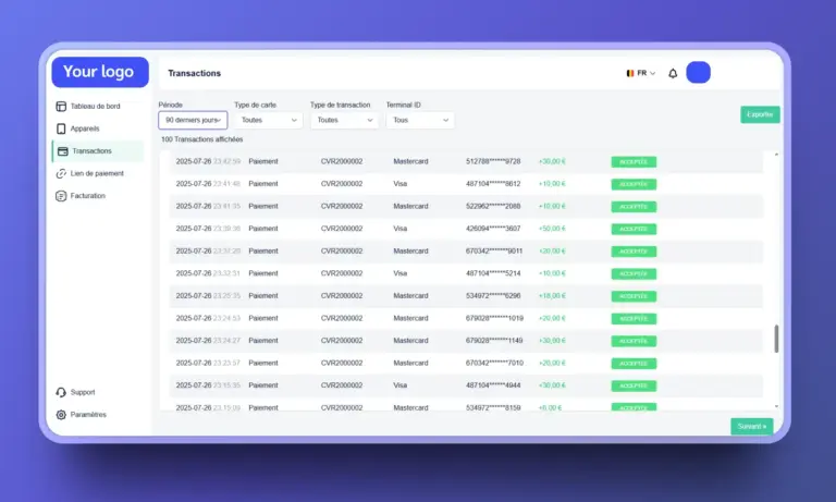 SAAS de paiement en marque blanche - clever connect